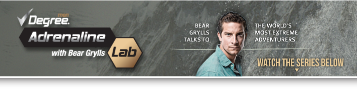 Degree Men Adrenaline with Bear Grylls Lab
