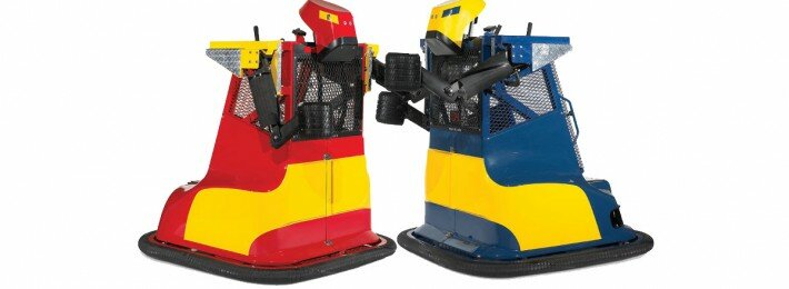 Why Yes, These ARE Boxing Robot Bumper Cars