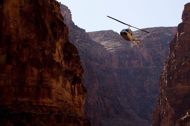 Copter through the gorge
