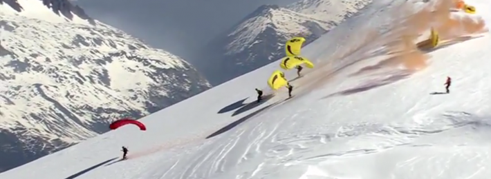 Speed Flying On Mount Blanc