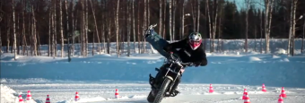 Jorian Ponomareff’s Extreme Motorcycle Snow Drifting