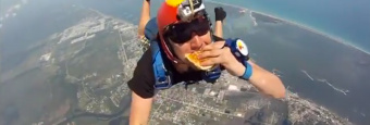 Skydiving Cheeseburger
