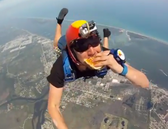 Skydiving Cheeseburger