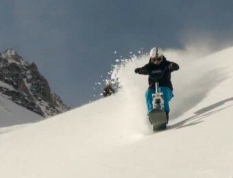 Snow Scooting With Fabien Cousinie
