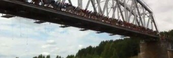 Russian Mass Bridge Jump