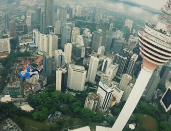 Wingsuiting The Petronas Towers