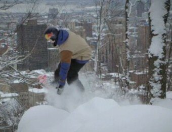 Seb Toots Snowboards Legendary Mount Royal In Montreal