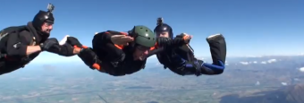First Solo Skydive Ever by Paraplegic New Zealander