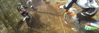 Motorbiker’s Helmet Cam Captures Off-Road GNCC Racing Action