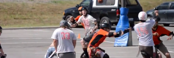 Unicycle Football rules the concrete gridiron