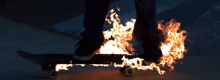 Fireboarding: The art of skateboarding on fire